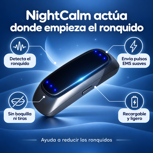 Dispositivo Antirronquidos EMS — Noches silenciosas sin boquillas